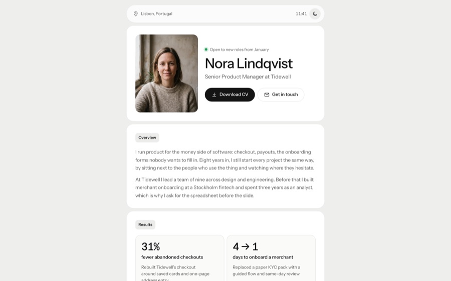Ledger resume site